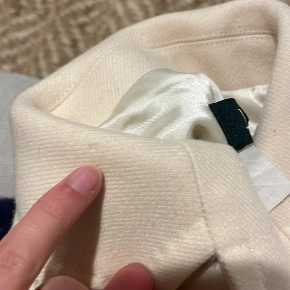 J. Crew Des Ports Ouvier Wool Cream Blazer Size 6 - Picture 9 of 10
